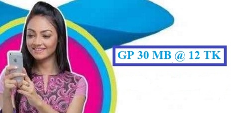 GP 30 MB Internet 12 TK