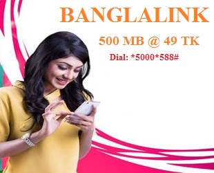 Banglalink 500 MB 49 TK Internet Offer