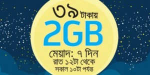 GP 2GB Night Pack Internet 39TK Offer