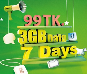 Teletalk 3GB internet 99TK