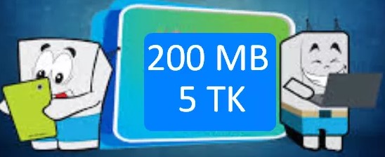 GP 200 MB Internet 5 TK Offer