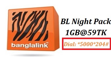 Banglalink Night Pack 1GB Internet Offer