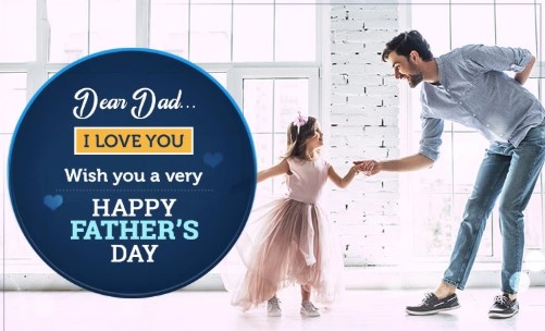 Happy Father’s Day 2022 - Dad I Love You wish Quote in Picture