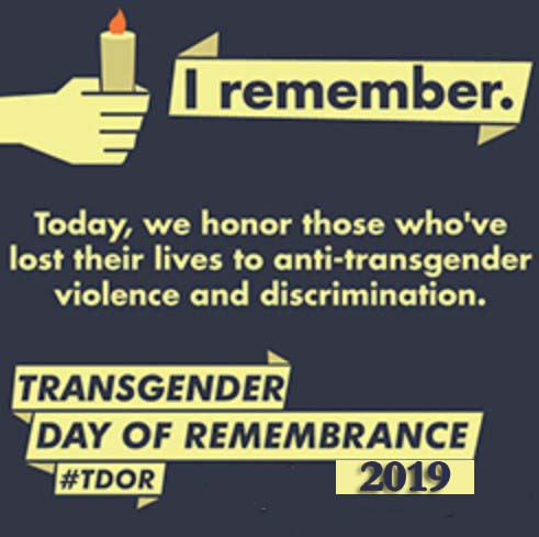 Transgender Day of Remembrance 2019