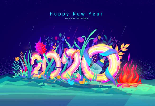 Happy New Year 2020 Wallpaper