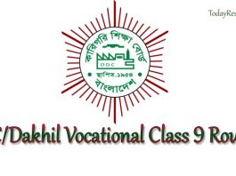 BTEB SSC Dakhil Vocational Class 9 Exam Routine
