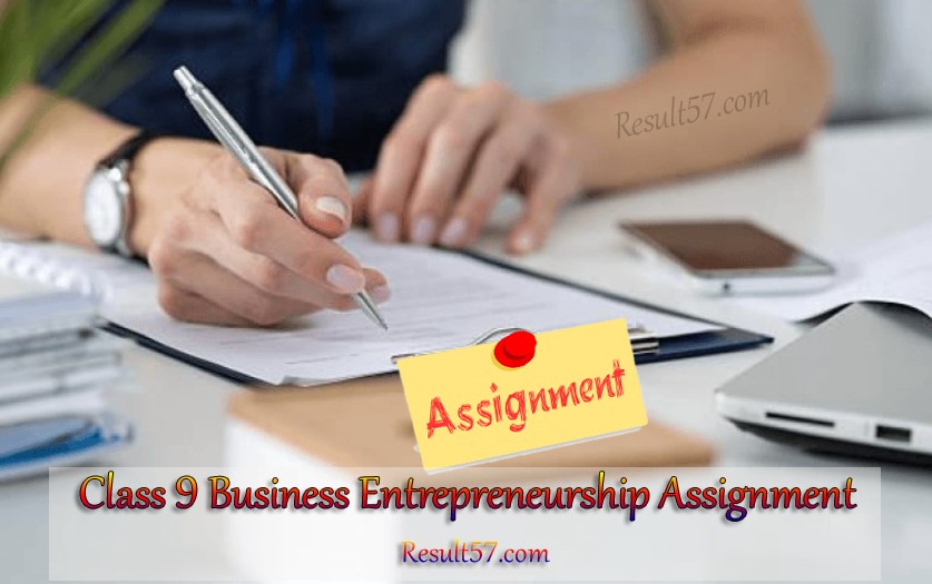 Class 9 Business Entrepreneurship Assignment