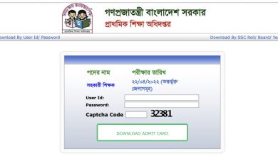 admit dpe gov bd admit card 2022 Download