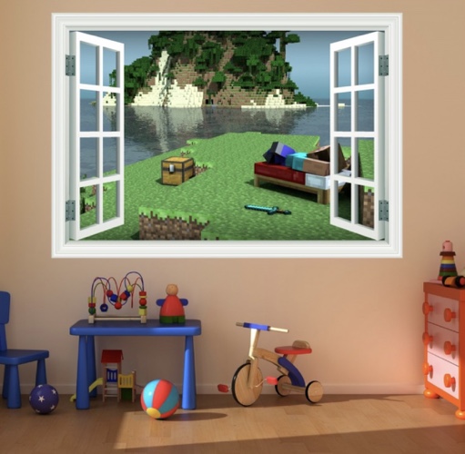 Cute Minecraft Stickers for Walls