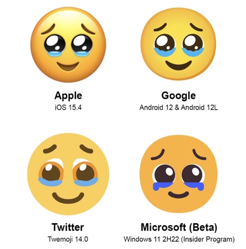Face holding back tears Emoji