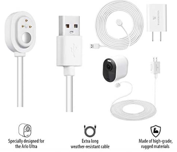 How Does the Arlo Outdoor Magnetic charging cable work?
