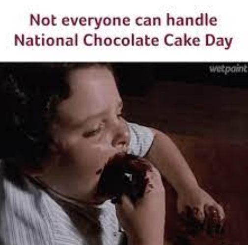 National Chocolate Cake Day Meme 2023