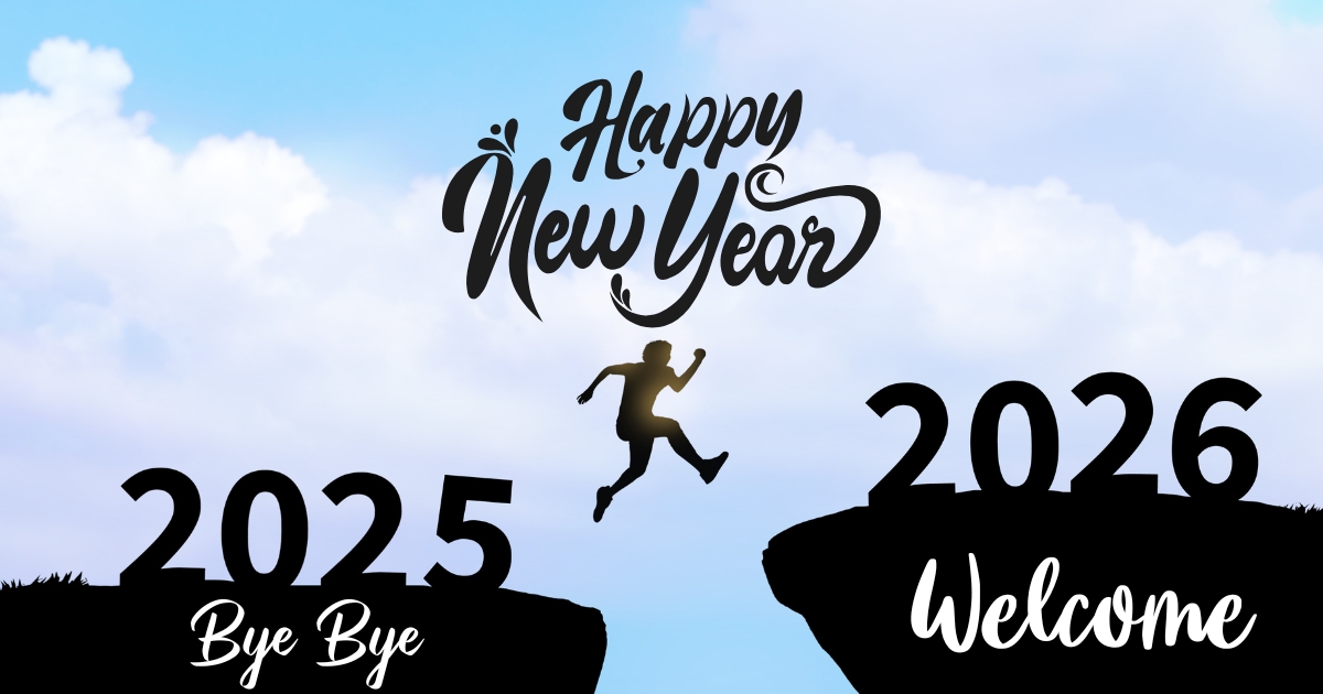 Bye Bye 2025 Welcome 2026 Happy New Year